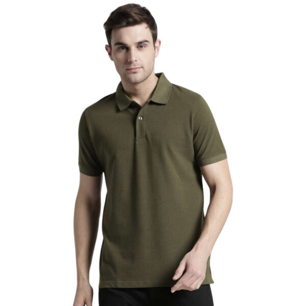 Premium Polo T-shirt (Olive Green)